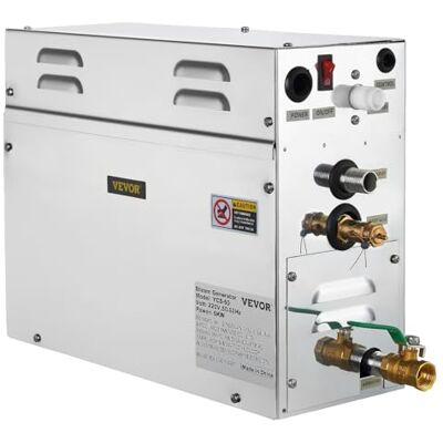 VEVOR FlowerW 6 KW Sauna stoomgenerator stoomgenerator draagbare stoomgenerator met temperatuur digitale regelaar timer, 6 kW 134, zwart VEVOR FlowerW 6 KW Sauna stoomgenerator stoomgenerator draagbare stoomgenerator met temperatuur digitale regelaar timer, 6 kW 134, zwart
