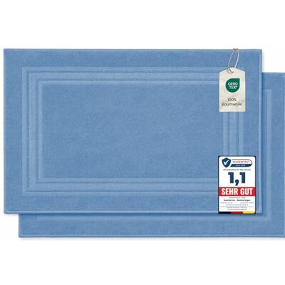 Komfortec Badmat Set, 2 Stuks, 100% Katoen, 600 GSM, Handdoekdikte, Hotelkwaliteit, Zachte en Sterk Absorberende Douchemat, 50 x 70 cm Komfortec Badmat Set, 2 Stuks, 100% Katoen, 600 GSM, Handdoekdikte, Hotelkwaliteit, Zachte en Sterk Absorberende Douchemat, 50 x 70 cm