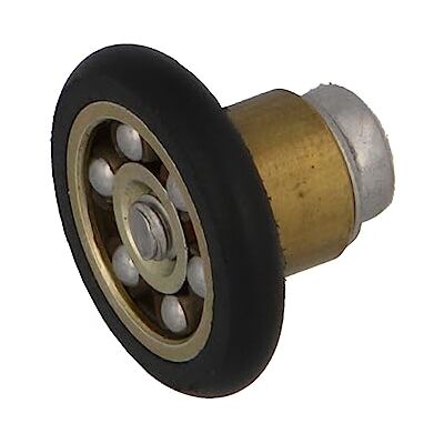 Amig Douchedeurlager Set van 2 stuks Ø 20/6 mm Voorlager en M4x12 schroef Voor schuifdeuren van badkamerdouches Zwart polyamide Amig Douchedeurlager Set van 2 stuks Ø 20/6 mm Voorlager en M4x12 schroef Voor schuifdeuren van badkamerdouches Zwart polyamide