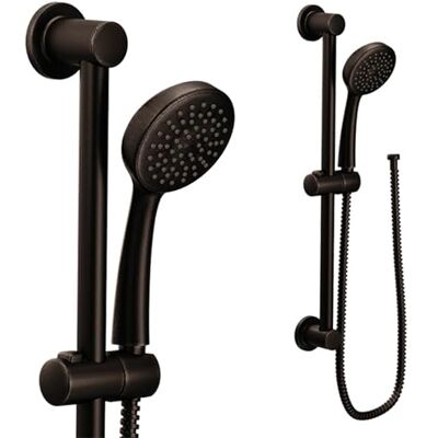 Moen 3868EPBN Showering Accessories-Basic Eco-Performance Handheld Showerhead with 69 Inch Hose Featuring 24-Inch Slide Bar, Brushed Nickel Moen 3868EPBN Showering Accessories-Basic Eco-Performance Handheld Showerhead with 69 Inch Hose Featuring 24-Inch Slide Bar, Brushed Nickel