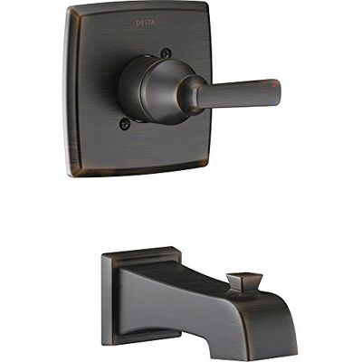 DELTA Faucet T14164-RB Ashlyn Tub Trim, Venetiaans Brons DELTA Faucet T14164-RB Ashlyn Tub Trim, Venetiaans Brons