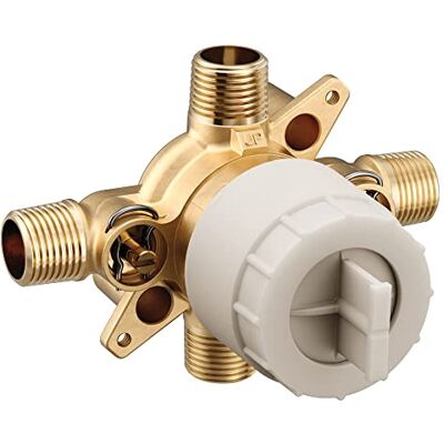 Moen U140CIS M-CORE 3-Series 4 Port Tub and Shower Pre-Fabricated Mixing Valve with CC/IPS Connections and Stops Moen U140CIS M-CORE 3-Series 4 Port Tub and Shower Pre-Fabricated Mixing Valve with CC/IPS Connections and Stops