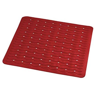 RIDDER Antislip Douchemat, 100% Synthetisch Rubber, Rood, 54 x 54 cm RIDDER Antislip Douchemat, 100% Synthetisch Rubber, Rood, 54 x 54 cm
