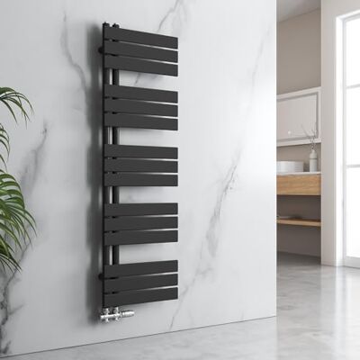 EMKE Badkamerradiator handdoekhouder 1599x400 mm, handdoekradiator zijaansluitingen platte handdoekverwarmer handdoekdroger radiator badkamer handdoekverwarming zwart 684W EMKE Badkamerradiator handdoekhouder 1599x400 mm, handdoekradiator zijaansluitingen platte handdoekverwarmer handdoekdroger radiator badkamer handdoekverwarming zwart 684W