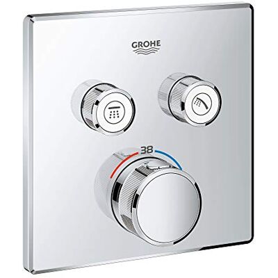 Grohe Grohtherm SmartControl Thermostaat - Inbouw Vierkante 2 Kleppen Grohe Grohtherm SmartControl Thermostaat - Inbouw Vierkante 2 Kleppen