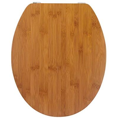 Wirquin 20719732 Casual Line natuurlijke bamboe toiletbril/deksel, 46 x 38,6 x 6 cm Wirquin 20719732 Casual Line natuurlijke bamboe toiletbril/deksel, 46 x 38,6 x 6 cm