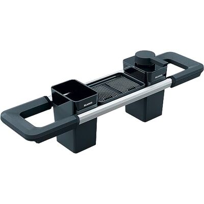 Blanco Worktop Organizer Hoofdset, uittrekbare rail 396-440 mm voor spoelbakken, keukengerei, perfect georganiseerd, zeepdispenser voor afwasmiddel, reinigingscontainer en afdruipbak Blanco Worktop Organizer Hoofdset, uittrekbare rail 396-440 mm voor spoelbakken, keukengerei, perfect georganiseerd, zeepdispenser voor afwasmiddel, reinigingscontainer en afdruipbak