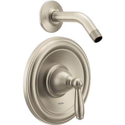 Moen T2152NHBN Brantford Posi-Temp Drukbalancerende Douche Trimset Zonder Douchekop Ventiel vereist, Geborsteld Nikkel, .5 Moen T2152NHBN Brantford Posi-Temp Drukbalancerende Douche Trimset Zonder Douchekop Ventiel vereist, Geborsteld Nikkel, .5