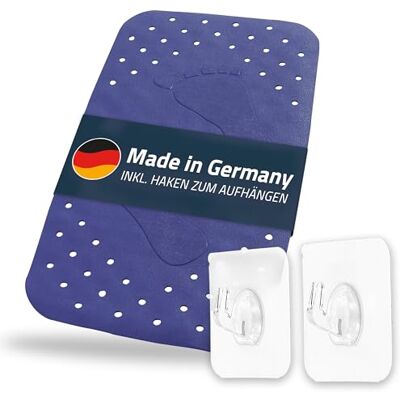 RIDDER Badmat, badmat Step ca. 38x72 cm, donkerblauw, 100% TPE incl. 2 haken vrij van PVC, ftalaten, lood, latex TÜV getest Made in Germany RIDDER Badmat, badmat Step ca. 38x72 cm, donkerblauw, 100% TPE incl. 2 haken vrij van PVC, ftalaten, lood, latex TÜV getest Made in Germany