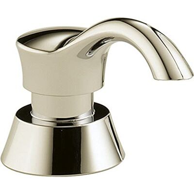 DELTA Kraan Pilar Keuken Zeepdispenser voor Keuken Spoelbakken, Gepolijst Nikkel RP50781PN DELTA Kraan Pilar Keuken Zeepdispenser voor Keuken Spoelbakken, Gepolijst Nikkel RP50781PN