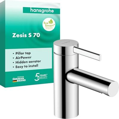 Hansgrohe Zesis S 70 Staande kraan - Koud of gemengd water - Chroom Hansgrohe Zesis S 70 Staande kraan - Koud of gemengd water - Chroom