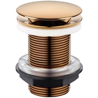 Rousseau Edouard Afvoer voor wastafel met vrijloop, diameter 63 mm, NF-gecertificeerd, zonder overloop, standaard, roségouden afwerking Rousseau Edouard Afvoer voor wastafel met vrijloop, diameter 63 mm, NF-gecertificeerd, zonder overloop, standaard, roségouden afwerking