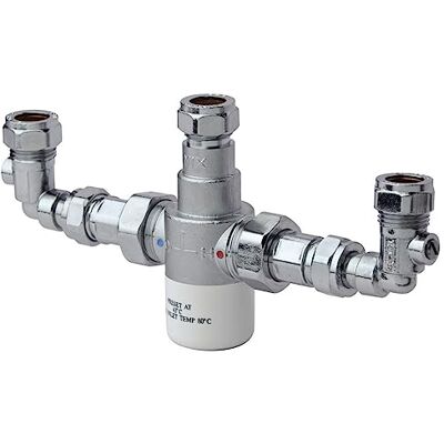 Bristan - Mt503 - Chrome - 15mm - Thermostatische mengklep Bristan - Mt503 - Chrome - 15mm - Thermostatische mengklep