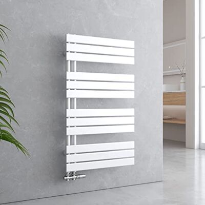 EMKE Badradiator plat 1041 x 600 mm wit, handdoekwarmer voor badkamer handdoekdroger, paneel handdoekhouder zijaansluiting voor water 639 W EMKE Badradiator plat 1041 x 600 mm wit, handdoekwarmer voor badkamer handdoekdroger, paneel handdoekhouder zijaansluiting voor water 639 W
