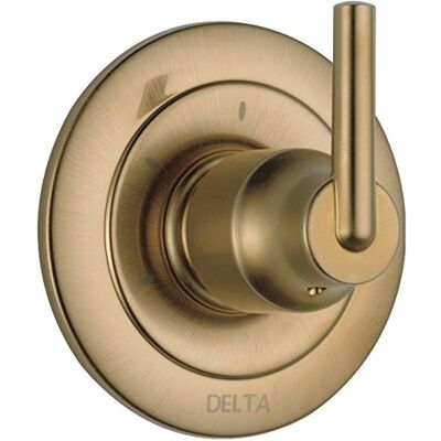 DELTA Faucet Trinsic 3-Setting Shower Handle Diverter Trim Kit, Diverter Valve Trim Kit Gold, 3 Way Shower Diverter, Diverter Trim, Champagne Bronze T11859-CZ (Valve Not Included) DELTA Faucet Trinsic 3-Setting Shower Handle Diverter Trim Kit, Diverter Valve Trim Kit Gold, 3 Way Shower Diverter, Diverter Trim, Champagne Bronze T11859-CZ (Valve Not Included)