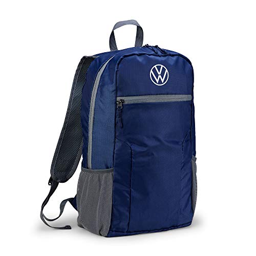 Volkswagen 000087329F opvouwbare rugzak opvouwbare rugzak tas, blauw, 20 liter, met nieuw VW-logo