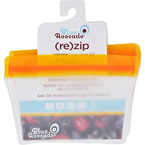 Blue Avocado Blauwe Avocado Bag Re Zip 1 Cup Oranje 2 Pack