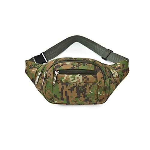 SSWERWEQ heuptasje Grote capaciteit Fanny Pack Outdoor Bag Camping Mountaineering Fanny Pack Large Fanny Pack Camouflage Fanny Pack (Color : Armygreen)