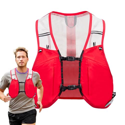 Onkujlpst Hardloophydratatievest, hydratatierugzak 2,5l hardloopvest Marathonvest,Hydratatiepakket, hardloopvest, waterrugzak voor hardlopen, fietsen, wandelen