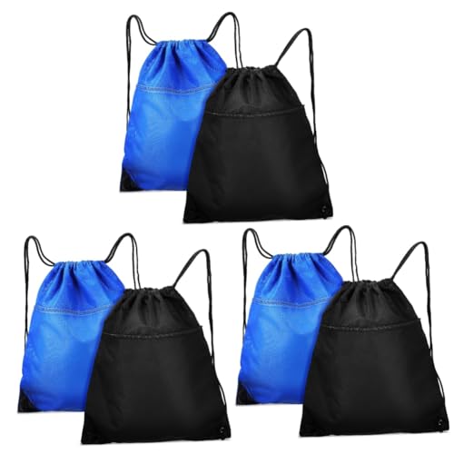 VALICLUD 6 Stuks Tas Dames Rugzak Volleybal Rugzak Jongens Rugzakken Nylon Rugzakken Voor Dames Rugzak Voor Heren Rugzakken Voor Meisjes Pe Zak Buitenshuis Mens Polyester Amerikaans Voetbal