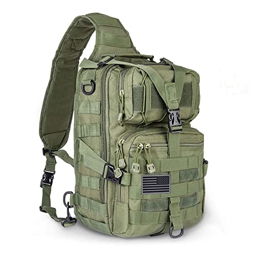 hopopower Tactische Sling Bag Pack Militaire Rover Schouderrugzak EDC Assault Range Bag, Waterbestendig