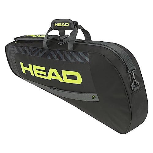 HEAD Base Racquet Bag tennistas, zwart/geel, S