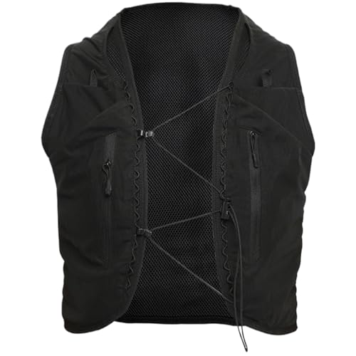 Blogiiup Hardloopvest, hydratatievest, 12 zakken, hardloophydratatievest, hydratatiepakket met grote capaciteit, polyester multifunctionele hydratatierugzak voor buiten fietsen en wandelen, XL