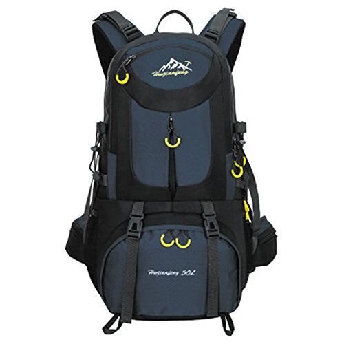 MYMM Rugzak van 50 liter, ideaal voor buitensport, wandelen, trekking, kampeerreizen en bergbeklimmen, waterdichte bergbeklimmerstas, dagrugzakken voor reizen, rugzak