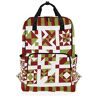 MONTOJ Travel Rugzak Groen Quilt Patroon School Rugzak