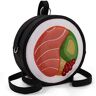 Oh My Pop! Oh My Pop Sushi Borsa Unisex Adulto, Nero/Roso