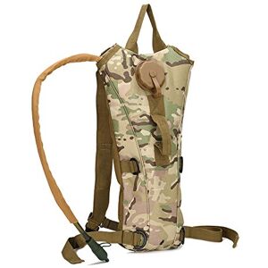 DuDuZui 3L Hydratatie Bladder Waterblader Tas Militair Wandelen Camping Hydratatie Rugzak Pack, multicam