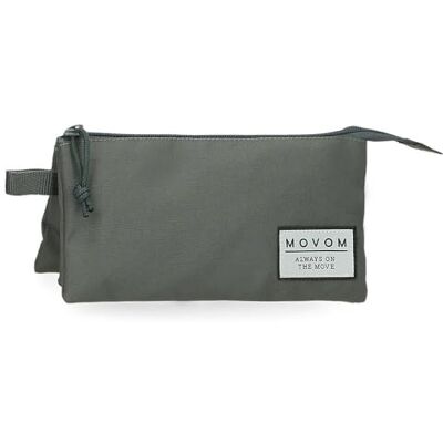MOVOM Always on The Move drievoudige pennenetui, groen, 22 x 12 x 5 cm, polyester MOVOM Always on The Move drievoudige pennenetui, groen, 22 x 12 x 5 cm, polyester