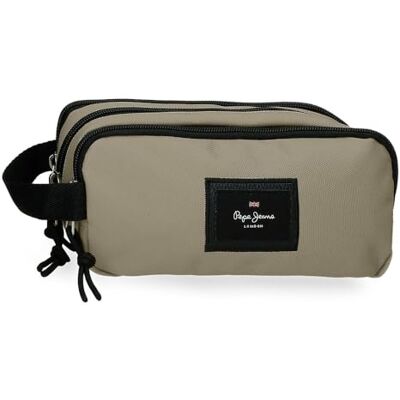 Pepe Jeans Aris Evergreen Drievoudig Etui Beige 22x10x9 cm Polyester by Joumma Bags Pepe Jeans Aris Evergreen Drievoudig Etui Beige 22x10x9 cm Polyester by Joumma Bags