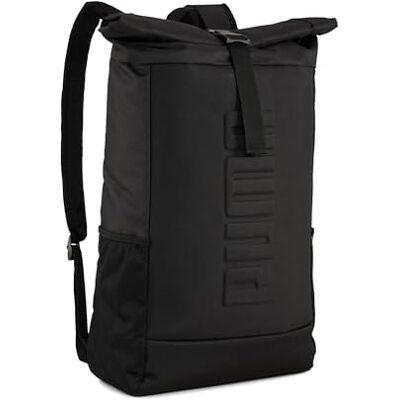 PUMA rugzak sportrugzak Rolltop Backpack Black zwart PUMA rugzak sportrugzak Rolltop Backpack Black zwart