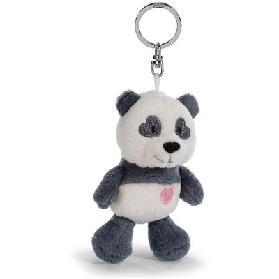 NICI 62606 Sleutelhanger, Love Panda met hartje, 10 cm, zwart, trouwe metgezel van pluche voor rugzak of tas, sleutelhouder voor klein en groot NICI 62606 Sleutelhanger, Love Panda met hartje, 10 cm, zwart, trouwe metgezel van pluche voor rugzak of tas, sleutelhouder voor klein en groot