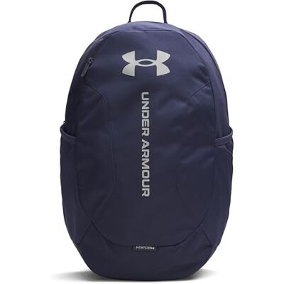 UNDER ARMOUR Heren 26,5L Hustle Lite-Rugzak, Midnight Navy/Steel, One Size UNDER ARMOUR Heren 26,5L Hustle Lite-Rugzak, Midnight Navy/Steel, One Size