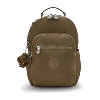 Kipling SEOUL S Klein Rugzak, Smooth Khaki (Khaki) Kipling SEOUL S Klein Rugzak, Smooth Khaki (Khaki)