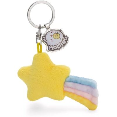 NICI 62217 Sleutelhanger, vallende ster, 6 cm, geel, trouwe metgezel van pluche voor rugzak of tas, sleutelhouder voor klein en groot NICI 62217 Sleutelhanger, vallende ster, 6 cm, geel, trouwe metgezel van pluche voor rugzak of tas, sleutelhouder voor klein en groot