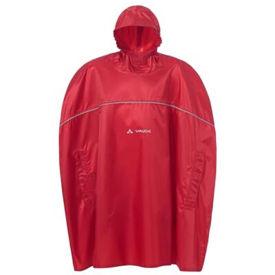VAUDE Kids Grody Poncho II regenponcho voor kinderen voor fietsen en wandelen, waterdicht met handlussen, geschikt voor rugzak, reflecterend, gerecycled materiaal, Made in Germany VAUDE Kids Grody Poncho II regenponcho voor kinderen voor fietsen en wandelen, waterdicht met handlussen, geschikt voor rugzak, reflecterend, gerecycled materiaal, Made in Germany