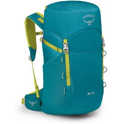 Osprey Jet 28 Blue Spikemoss OS daypack, reizen dagrugzak, camping pack, blauwe kleur, OS grootte Osprey Jet 28 Blue Spikemoss OS daypack, reizen dagrugzak, camping pack, blauwe kleur, OS grootte