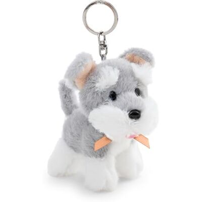 NICI 63403 Sleutelhanger, schnauzer, 10 cm, grijs, trouwe metgezel van pluche voor rugzak of tas, sleutelhouder voor klein en groot NICI 63403 Sleutelhanger, schnauzer, 10 cm, grijs, trouwe metgezel van pluche voor rugzak of tas, sleutelhouder voor klein en groot
