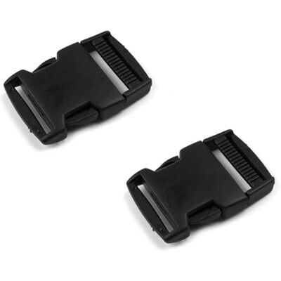 cyclingcolors 2 x klemgesp kunststof riem zwart rugzak, 30 mm, Zwart, Eén maat cyclingcolors 2 x klemgesp kunststof riem zwart rugzak, 30 mm, Zwart, Eén maat