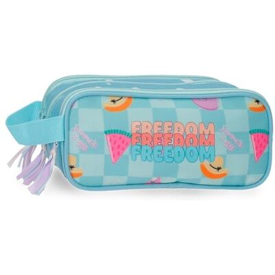 MOVOM Freedom Drievoudig Etui Blauw 22x10x9 cm Polyester MOVOM Freedom Drievoudig Etui Blauw 22x10x9 cm Polyester