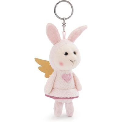 NICI Sleutelhanger Jouw Beschermengel Konijn met Hart 10 cm roze Metgezel knuffeldierhanger met sleutelring Sleutelhouder voor sleutelkoord, tas, rugzak en meer NICI Sleutelhanger Jouw Beschermengel Konijn met Hart 10 cm roze Metgezel knuffeldierhanger met sleutelring Sleutelhouder voor sleutelkoord, tas, rugzak en meer