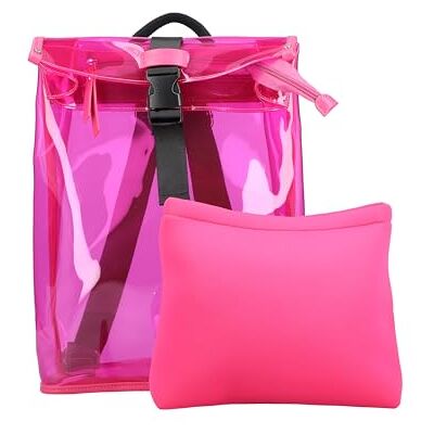 Rieker Dames H1545 Cityrugzak, roze, roze, Small Rieker Dames H1545 Cityrugzak, roze, roze, Small