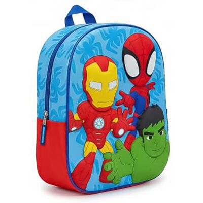 CERDÁ LIFE'S LITTLE MOMENTS 3D-kinderrugzak Spidey en zijn verbazingwekkende vrienden voor kinderen, schoolrugzak in blauw en rood met reliëf, zijvak, verstelbare bandjes, officieel gelicentieerd product, eenheidsmaat CERDÁ LIFE'S LITTLE MOMENTS 3D-kinderrugzak Spidey en zijn verbazingwekkende vrienden voor kinderen, schoolrugzak in blauw en rood met reliëf, zijvak, verstelbare bandjes, officieel gelicentieerd product, eenheidsmaat