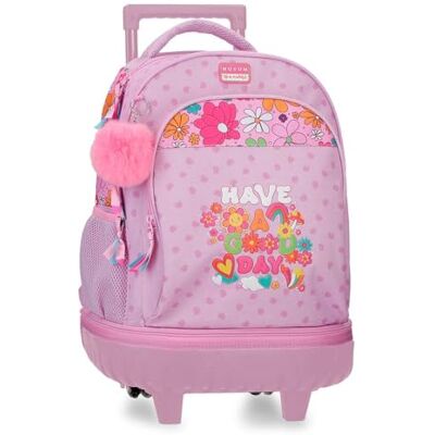 MOVOM Good Day Afneembaar 2-Wheel Compacte Rugzak Mauve 32x45x21 cm Polyester 30.2L MOVOM Good Day Afneembaar 2-Wheel Compacte Rugzak Mauve 32x45x21 cm Polyester 30.2L