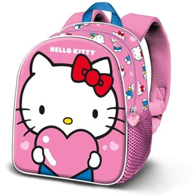 KARACTERMANIA Hello Kitty rugzak 3D Elite Heart, roze, 25 x 30 cm, inhoud 7 l KARACTERMANIA Hello Kitty rugzak 3D Elite Heart, roze, 25 x 30 cm, inhoud 7 l