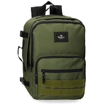 Pepe Jeans Aris Evergreen rugzak voor notebook, 39,6 cm (15,6 inch), kaki, 25 x 40 x 20 cm, van Joumma Bags Pepe Jeans Aris Evergreen rugzak voor notebook, 39,6 cm (15,6 inch), kaki, 25 x 40 x 20 cm, van Joumma Bags