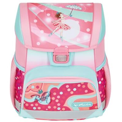 Herlitz Loop Ballet Love schooltas, rugzak voor kinderen, schoolrugzak 17 l, kinderrugzak, lichte schooltas voor meisjes, reflecterend materiaal, gespsluiting, ergonomische vorm, roze lichtblauw Herlitz Loop Ballet Love schooltas, rugzak voor kinderen, schoolrugzak 17 l, kinderrugzak, lichte schooltas voor meisjes, reflecterend materiaal, gespsluiting, ergonomische vorm, roze lichtblauw